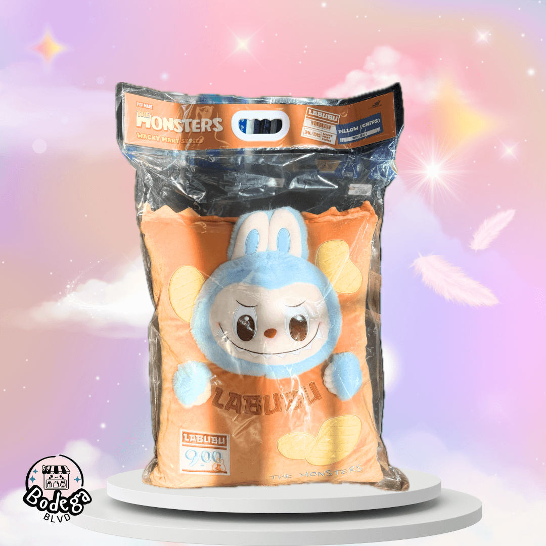 Labubu The Monsters – Wacky Mart Series “Chips” Pillow (56×35 cm Decorative Plush)