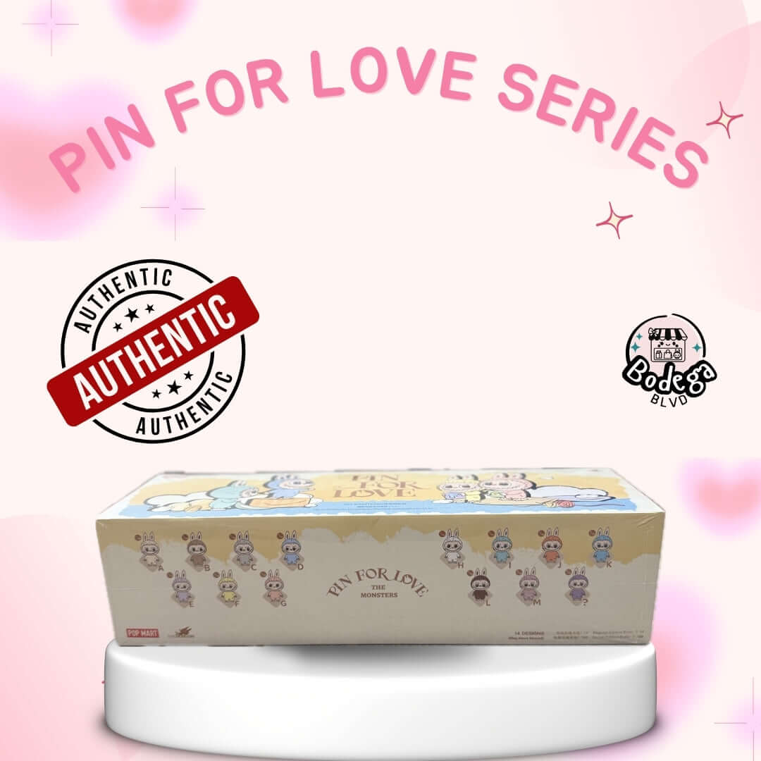 Labubu The Monsters – Pin for Love Series (Yellow Box A–M) – Vinyl Plush Pendant Blind Box