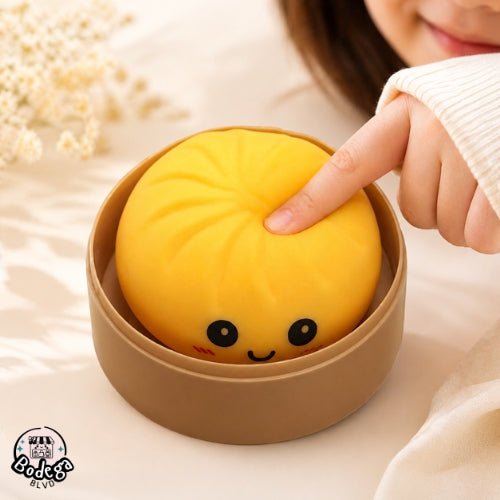 Dumpling Squishy Stress Toy Soft Fidget Squeeze Toy 1 Piece - Bodega