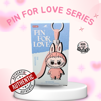Labubu The Monsters – Pin for Love Series (Blue Box N–Z) – Vinyl Plush Pendant Blind Box