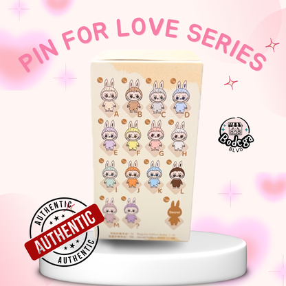 Labubu The Monsters – Pin for Love Series (Yellow Box A–M) – Vinyl Plush Pendant Blind Box