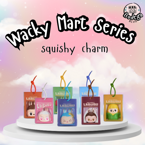 Labubu The Monsters – Wacky Mart Series Squishy Charm Sealed Case (6 Mystery Plush Charms)
