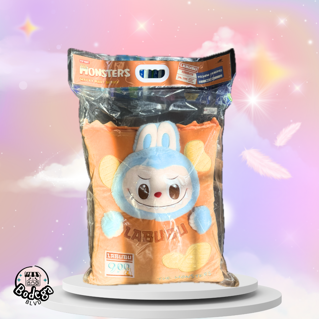 Labubu The Monsters – Wacky Mart Series “Chips” Pillow (56×35 cm Decorative Plush)