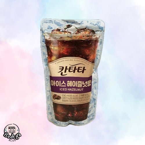 Lotte Cantata Korean Coffee Pouch 230ml Iced Hazelnut - Bodega