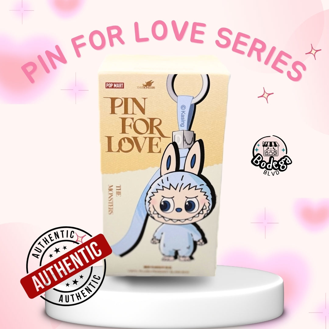 Labubu The Monsters – Pin for Love Series (Yellow Box A–M) – Vinyl Plush Pendant Blind Box