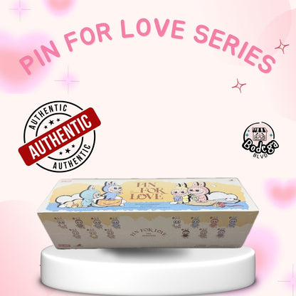 Labubu The Monsters – Pin for Love Series (Yellow Box A–M) – Vinyl Plush Pendant Blind Box
