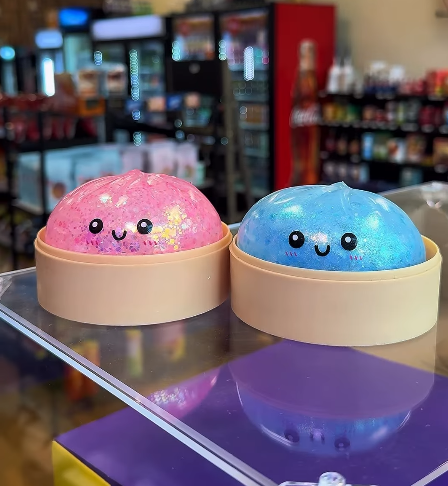 Glitter Dumpling Squishy Toy 1 Piece