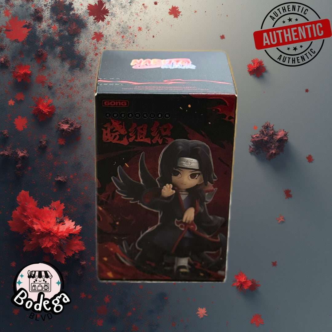 Itachi Labubu single mystery blind box featuring Itachi Uchiha Akatsuki collectible figure